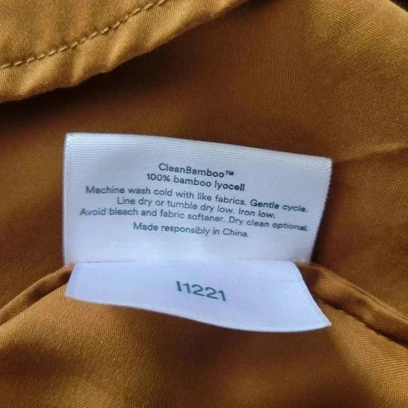 Ettitude Sateen Camisole Gold Bamboo Lyocell Size XXL - Picture 4 of 7